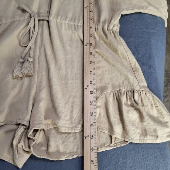 AAKAA Women's Romper Khaki Tan  SZ SM - Picture 7 of 9